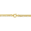 Thumbnail Image 3 of Miami Cuban Curb Chain & Paperclip Chain Layered Necklace Hollow 10K Yellow Gold 18&quot;