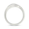 Thumbnail Image 3 of Diamond Split Curve Fashion Ring 1/6 ct tw Sterling Silver