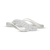 Thumbnail Image 4 of Diamond Split Curve Fashion Ring 1/6 ct tw Sterling Silver