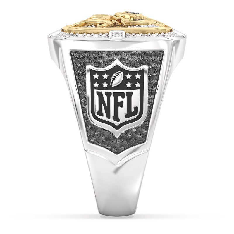 Main Image 3 of True Fans Minnesota Vikings Championship Ring Sterling Silver & 10K Yellow Gold Ring