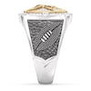 Thumbnail Image 4 of True Fans Minnesota Vikings Championship Ring Sterling Silver & 10K Yellow Gold Ring