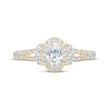 Thumbnail Image 3 of Now + Forever Oval-Cut Diamond Halo Engagement Ring 1 ct tw 14K Yellow Gold