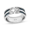 Thumbnail Image 1 of Star Wars Men's Ahsoka London Blue Topaz & Diamond Ring 1/15 ct tw Sterling Silver
