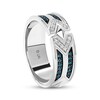 Thumbnail Image 2 of Star Wars Men's Ahsoka London Blue Topaz & Diamond Ring 1/15 ct tw Sterling Silver
