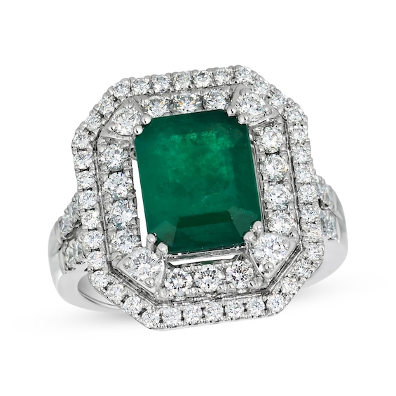 Le Vian Vault Emerald-Cut Emerald Ring 1 ct tw Diamonds Platinum
