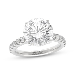 THE LEO Legacy Lab-Grown Diamond Round-Cut Engagement Ring 4-5/8 ct tw 14K White Gold