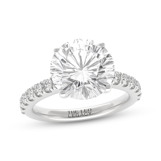 THE LEO Legacy Lab-Grown Diamond Round-Cut Engagement Ring 4-5/ ct tw 14K White Gold
