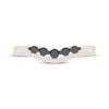 Thumbnail Image 3 of Now + Forever Black & White Diamond Contour Anniversary Ring 1/3 ct tw 10K Yellow Gold
