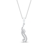 Thumbnail Image 1 of Diamond Arabic &quot;Mom&quot; Necklace 1/6 ct tw 10K White Gold 18&quot;