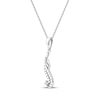 Thumbnail Image 2 of Diamond Arabic &quot;Mom&quot; Necklace 1/6 ct tw 10K White Gold 18&quot;