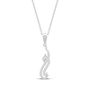 Thumbnail Image 3 of Diamond Arabic &quot;Mom&quot; Necklace 1/6 ct tw 10K White Gold 18&quot;