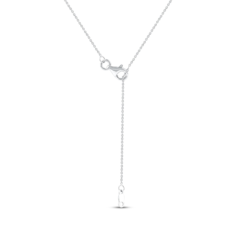 Main Image 4 of Diamond Arabic &quot;Mom&quot; Necklace 1/6 ct tw 10K White Gold 18&quot;