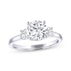Thumbnail Image 1 of THE LEO Legacy Lab-Grown Diamond Round-Cut Three-Stone Engagement Ring 1-7/8 ct tw 14K White Gold