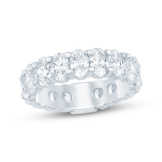 Now + Forever Oval-Cut Lab-Grown Diamond Eternity Ring 5 ct tw 14K White Gold