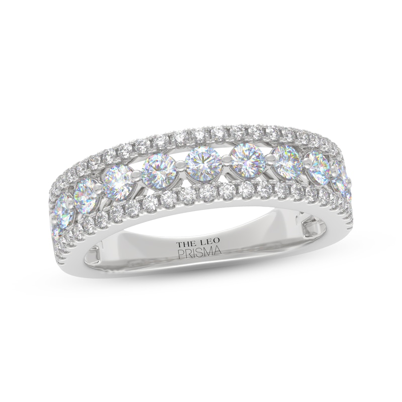 Main Image 1 of THE LEO Prisma Diamond Anniversary Ring 1 ct tw 14K White Gold