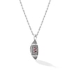 Thumbnail Image 3 of True Fans Washington Commanders 1/20 CT. T.W. Diamond Vertical Football Necklace in Sterling Silver