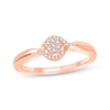 Thumbnail Image 1 of Multi-Diamond Crossover Promise Ring 1/10 ct tw 10K Rose Gold