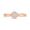 Thumbnail Image 3 of Multi-Diamond Crossover Promise Ring 1/10 ct tw 10K Rose Gold