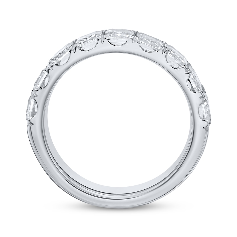 Main Image 3 of Lab-Grown Diamonds Emerald-Cut Anniversary Ring 3-5/8 ct tw 14K White Gold
