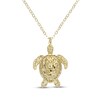 Thumbnail Image 1 of Diamond-Cut Turtle Necklace 14K Yellow Gold 18"