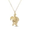 Thumbnail Image 2 of Diamond-Cut Turtle Necklace 14K Yellow Gold 18"