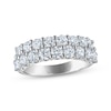Thumbnail Image 1 of Now + Forever Lab-Grown Diamond Two-Row Anniversary Ring 2 ct tw 10K White Gold