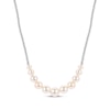 Thumbnail Image 1 of Cultured Pearl & Bead Necklace Sterling Silver 18"