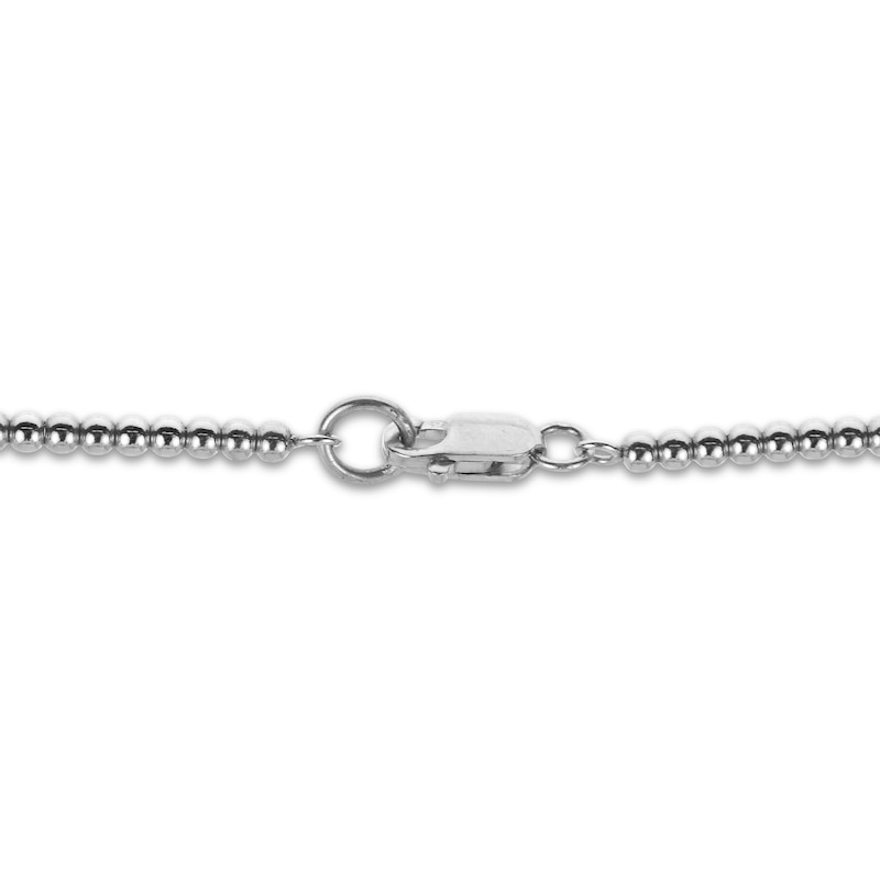 Main Image 2 of Cultured Pearl & Bead Necklace Sterling Silver 18"