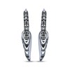 Thumbnail Image 2 of Men's Patterned Hoop Earrings with Wings Stainless Steel
