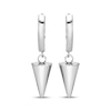 Thumbnail Image 2 of Men's Cone Dangle Hoop Earrings Stainless Steel