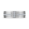 Thumbnail Image 3 of Now + Forever Men's Diamond Stepped Wedding Band 1/3 ct tw 10K White Gold
