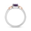 Thumbnail Image 3 of Disney Treasures Winnie the Pooh "Eeyore" Oval-Cut Amethyst & Diamond Ring 1/20 ct tw Sterling Silver & 10K Rose Gold