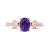 Thumbnail Image 4 of Disney Treasures Winnie the Pooh "Eeyore" Oval-Cut Amethyst & Diamond Ring 1/20 ct tw Sterling Silver & 10K Rose Gold