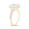 Thumbnail Image 2 of Now + Forever Lab-Grown Diamonds Radiant-Cut Halo Engagement Ring 4-1/2 ct tw 14K Yellow Gold