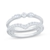 Thumbnail Image 1 of Now + Forever Lab-Grown Diamonds Round & Marquise-Cut Contour Enhancer Ring 1/2 ct tw 14K White Gold