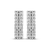 Thumbnail Image 2 of Diamond Double Row Bar Stud Earrings 1/6 ct tw Sterling Silver