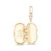 Thumbnail Image 4 of Diamond Oblong Locket Necklace 1/10 ct tw 10K Yellow Gold 18"