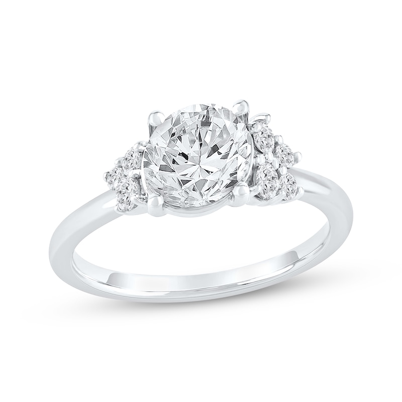 Main Image 1 of Now + Forever Lab-Grown Diamonds Round-Cut Engagement Ring 1-3/4 ct tw 14K White Gold