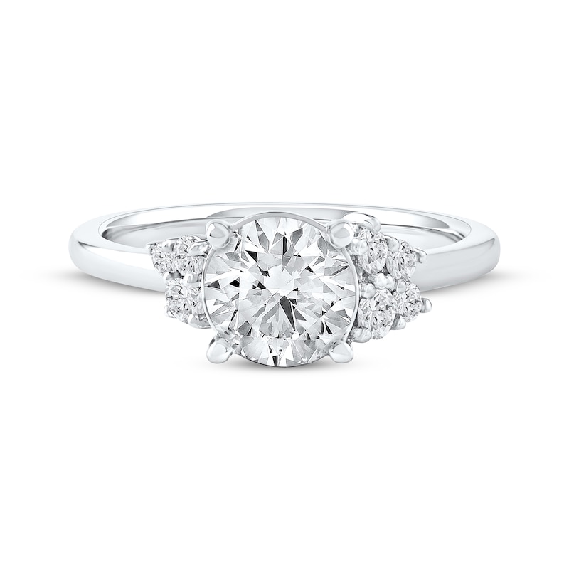 Main Image 3 of Now + Forever Lab-Grown Diamonds Round-Cut Engagement Ring 1-3/4 ct tw 14K White Gold