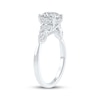 Thumbnail Image 2 of Now + Forever Lab-Grown Diamonds Round-Cut Hidden Halo Engagement Ring 2 ct tw 14K White Gold