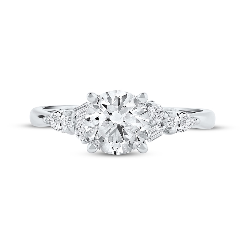 Main Image 3 of Now + Forever Lab-Grown Diamonds Round-Cut Hidden Halo Engagement Ring 2 ct tw 14K White Gold
