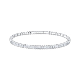KAY Lab-Grown Diamonds Flex Bangle Bracelet 1-1/2 ct tw Sterling Silver