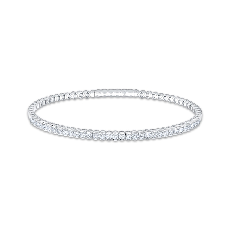 Main Image 1 of KAY Lab-Grown Diamonds Flex Bangle Bracelet 1-1/2 ct tw Sterling Silver