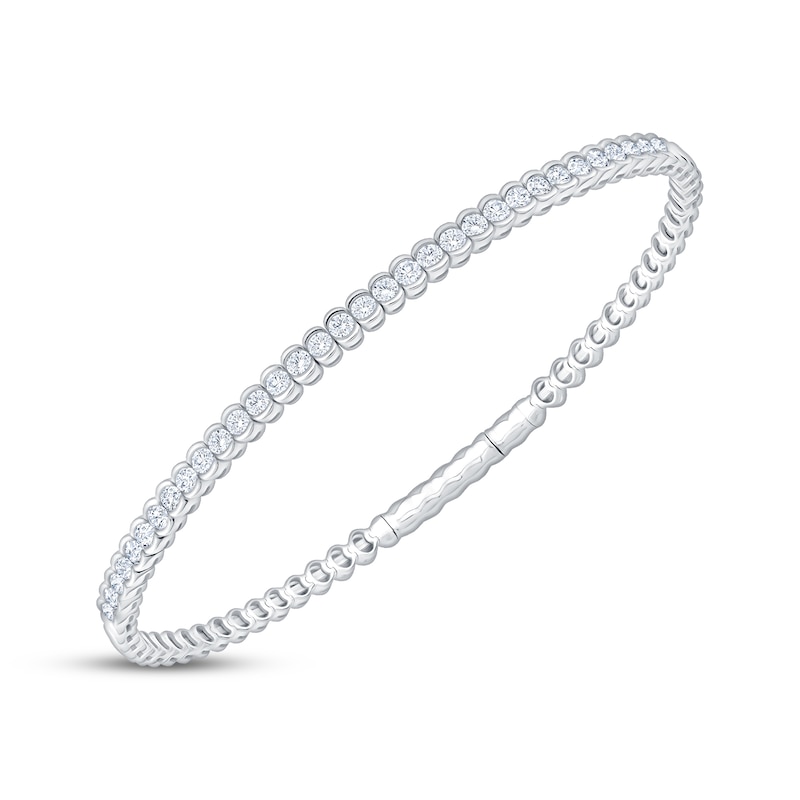 Main Image 2 of KAY Lab-Grown Diamonds Flex Bangle Bracelet 1-1/2 ct tw Sterling Silver