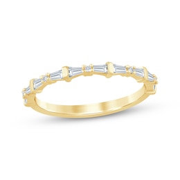 KAY Bow Collection Baguette & Round-Cut Lab-Grown Diamond Anniversary Ring 1/4 ct tw 14K Yellow Gold