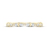 Thumbnail Image 3 of KAY Bow Collection Baguette & Round-Cut Lab-Grown Diamond Anniversary Ring 1/4 ct tw 14K Yellow Gold