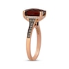 Thumbnail Image 2 of Le Vian Emerald-Cut Garnet & Ruby Ring 1/3 ct tw Diamonds 14K Strawberry Gold