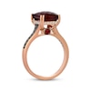 Thumbnail Image 3 of Le Vian Emerald-Cut Garnet & Ruby Ring 1/3 ct tw Diamonds 14K Strawberry Gold