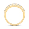 Thumbnail Image 3 of Now + Forever Lab-Grown Diamonds Three-Row Anniversary Ring 1-1/4 ct tw 14K Yellow Gold