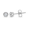 Thumbnail Image 1 of KAY Lab-Grown Diamonds Round-Cut Bezel-Set Solitaire Stud Earrings 1/4 ct tw 10K White Gold (F/SI2)